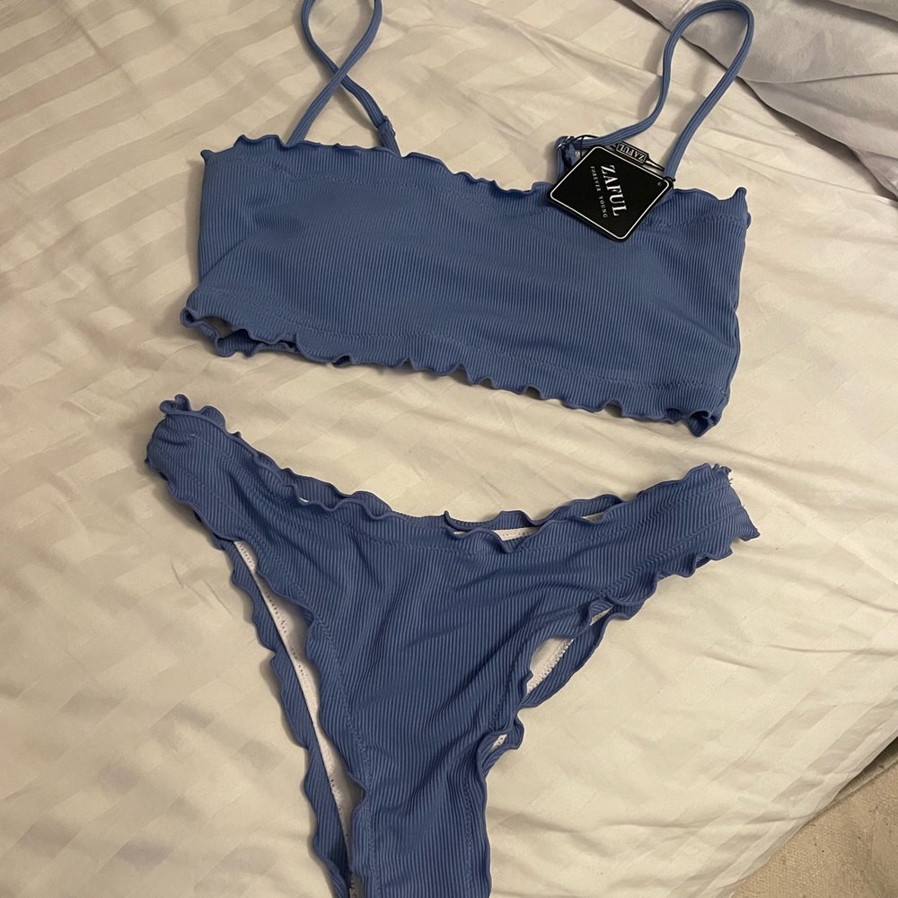 Zaful blue bikini set